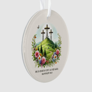 Adorno Jesús en la Cruz Él ha Resucitado Pascua