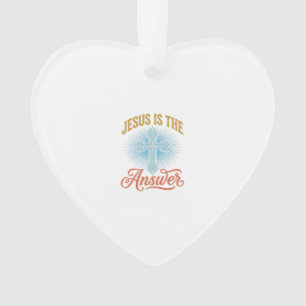 Adorno Jesús Es la Respuesta Diseño de Cruz Cristiana Vec