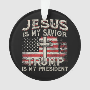 Adorno Jesús Es Mi Salvador Trump Es Mi Presidente Americ