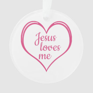 Adorno JESÚS ME AMA en corazón