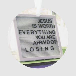 Adorno Jesús vale todo el Rótulo cristiano