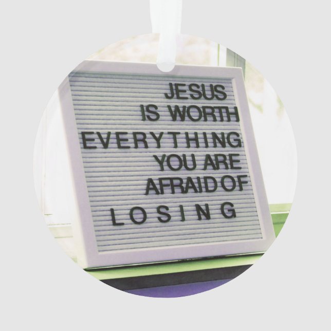 Adorno Jesús vale todo el Rótulo cristiano (Reverso)
