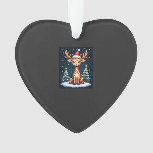 Adorno Jirafa Reno Sombrero Santa Árbol de Navidad Divert
