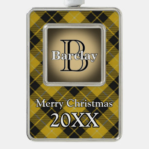 Adorno Jolly Holidays Clan Barclay Tartan