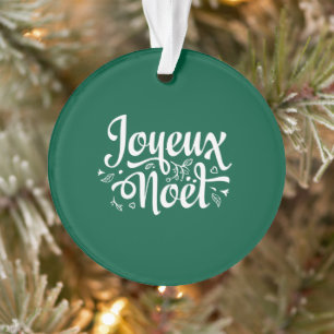 Adorno Joyeux Noel Green