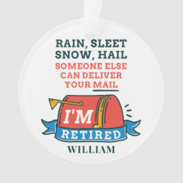 Adorno Jubilación de Mailman, Personalizado de Trabajador
