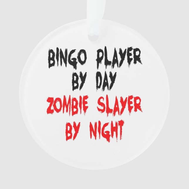 Adorno Jugador de bingo Zombie Slayer (Anverso)