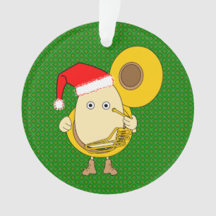 Adorno Jugador de Santa Tuba Egghead