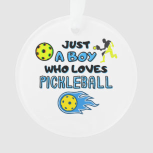 Adorno Jugador Divertido de Pickleball Solo Un Niño Que A