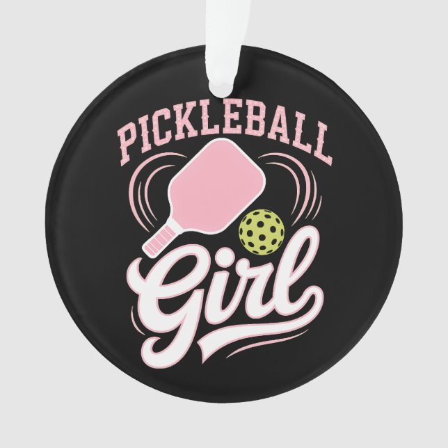 Adorno Jugadora de Pickleball Chica (Anverso)