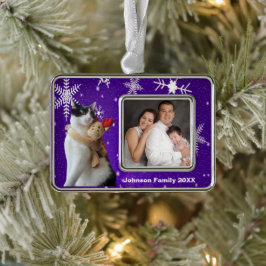 Adorno Juguete de Navidades de gatos y renos blancos y ne