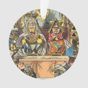 Adorno Juicio de Alicia al Caballero de Corazones Vintage