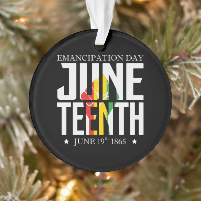 Adorno Juneteenth | Emancipation Day | Red Black Green (Árbol)