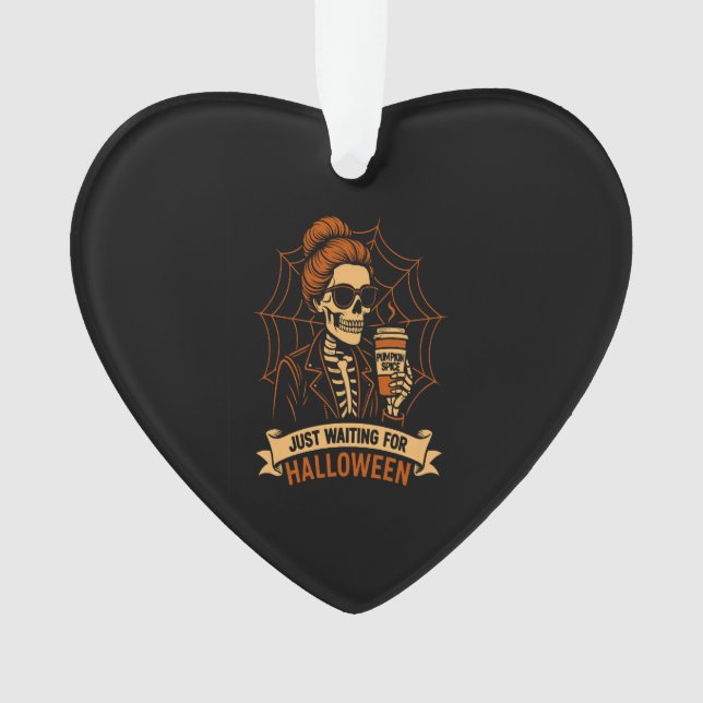Adorno Just Waiting for Halloween Skeleton (Anverso)
