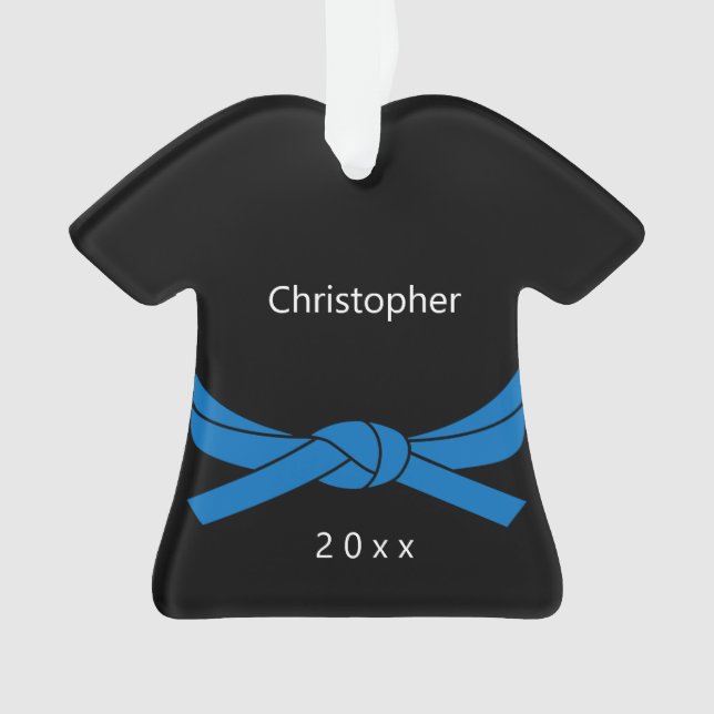 Adorno Karate del Cinturón Azul (Anverso)