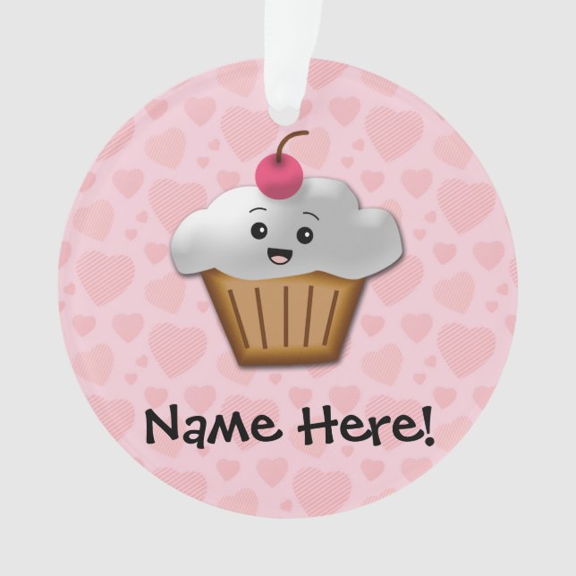 Adorno Kawaii Rosa Cute Chicas de pastel (Anverso)