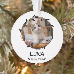 Adorno Keepsake del homenaje al gato personalizado - Foto