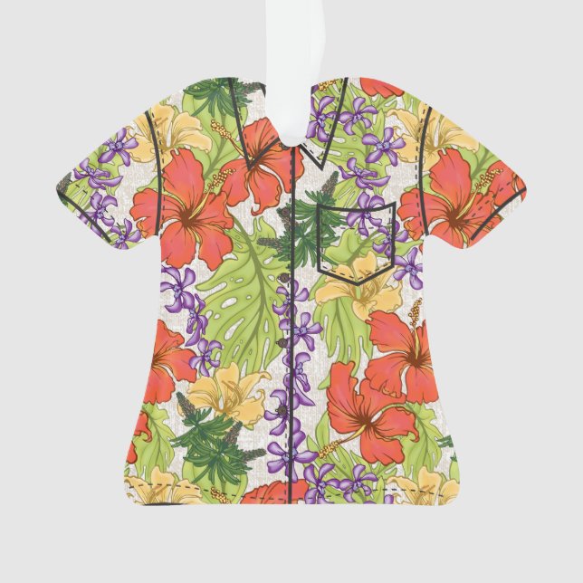 Adorno Keleah Hibiscus y Orquídeas tropicales de Hawái (Anverso)