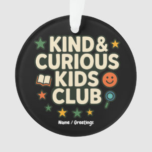 Adorno Kind & Curious Kids Club Mentalidad de Crecimiento