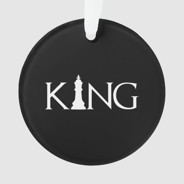 Adorno King Chess Piece Halloween Disfraces de ajedrez Lo (Anverso)