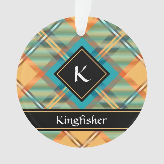 Adorno Kingfisher Tartan Ornament (Anverso)