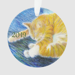 Adorno Kitty a rayas