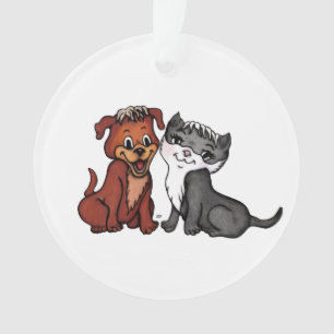 Adorno Kitty y Puppy