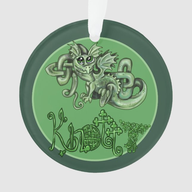 Adorno Knotty lil Dragon!Ornamento de nudo celta (Anverso)