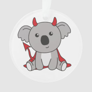 Adorno Koala Halloween Cute Devil Kids Witts Costume
