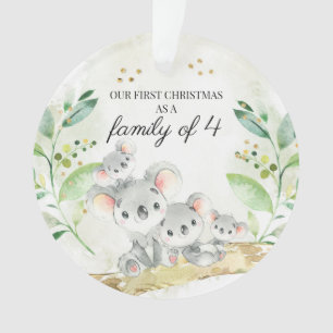 Adorno Koala lleva nuestra primera Navidad como familia d