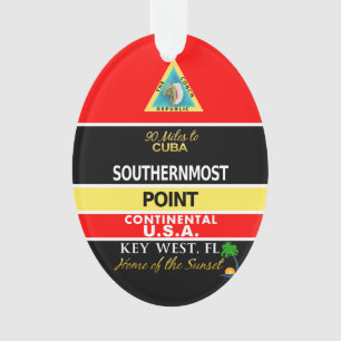 Adorno La boya más situada más al sur Key West del punt