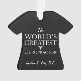 Adorno La camiseta personalizada el Chiropractor más