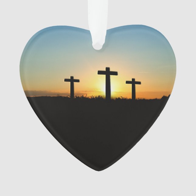 Adorno La crucifixión cruza al atardecer (Anverso)