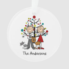 Adorno La figura par, gato del palillo, persigue el