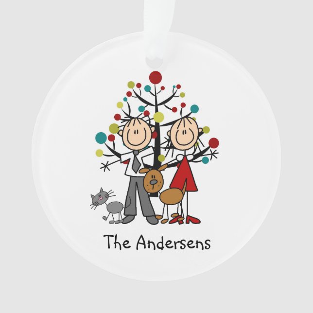 Adorno La figura par, gato del palillo, persigue el (Anverso)