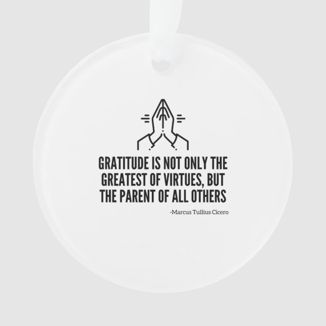 Adorno La gratitud es el padre de todos los demás (Anverso)