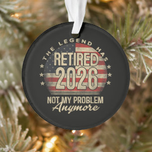 Adorno La leyenda se ha retirado 2026 divertido