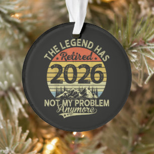 Adorno La leyenda se jubiló 2026 No es mi problema