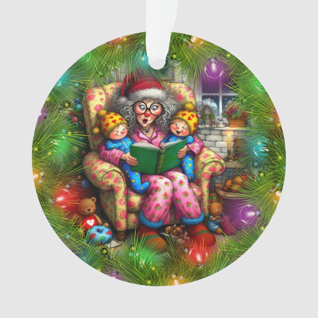 Adorno La mejor abuela del mundo / mamá / niñera (Anverso)