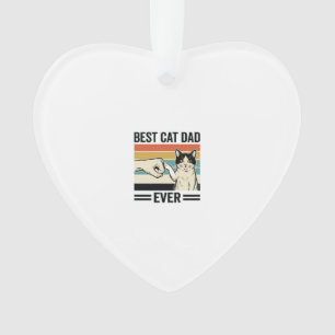 Adorno La Mejor Camiseta Retro de Puño de Gato para Papá 