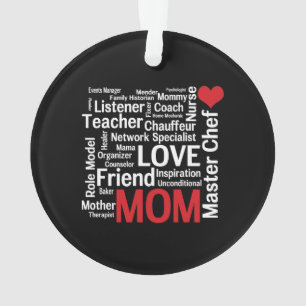 Adorno La mejor mamá del mundo - el día o el cumpleaño