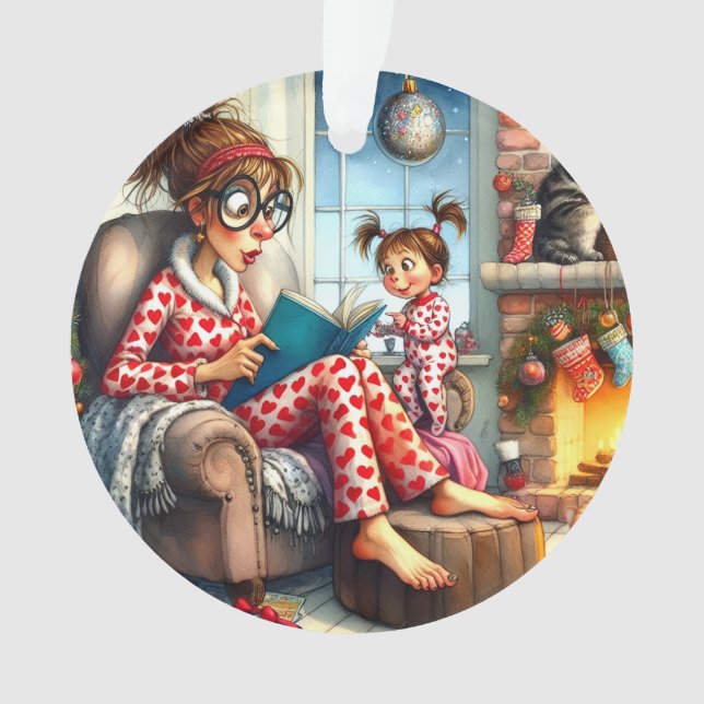 Adorno La mejor niñera del mundo / mamá / abuela (Anverso)