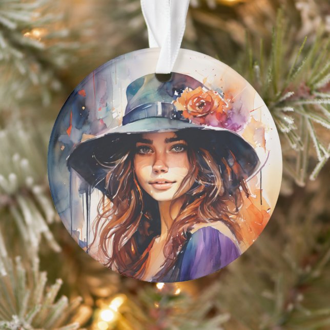 Adorno La mujer en el Gorra: Retrato de la gracia salvaje (Árbol)