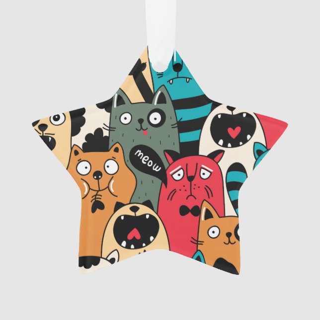 Adorno La multitud de gatos (Anverso)