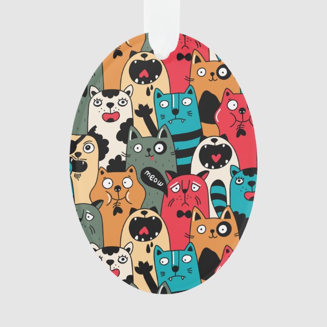 Adorno La multitud de gatos (Anverso)