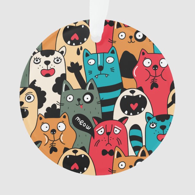 Adorno La multitud de gatos (Anverso)