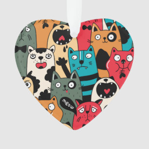 Adorno La multitud de gatos