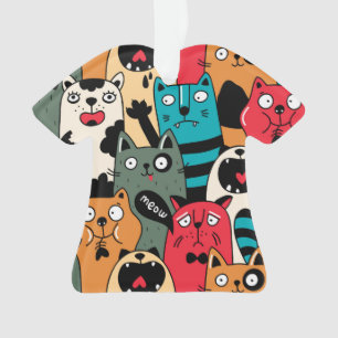 Adorno La multitud de gatos