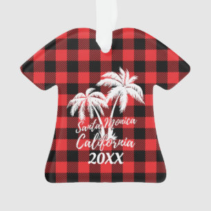 Adorno La palma de Santa Mónica California personalizada