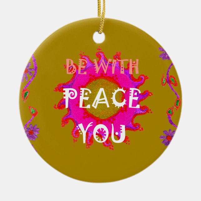 Adorno La Paz inspiradora Sea Con El Vector Diseño Arte (Frente)